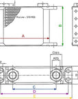Setrab Pro Line Oil Cooler - 19 Row 283mm