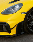 PORSCHE 718 GT4 / RS - DRY CARBON FIBER CLUBSPORT DIVE PLANE & LOWER SIDE SPOILER PACK by SILVER ROCKET