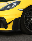 PORSCHE 718 GT4 / RS - DRY CARBON FIBER CLUBSPORT DIVE PLANE & LOWER SIDE SPOILER PACK by SILVER ROCKET