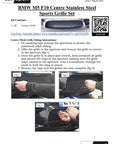 BMW M5 F10 Front Grille Complete Set by ZUNSPORT