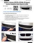 BMW M235i / M240i F22 Front Lower Grille by ZUNSPORT