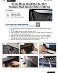 BMW M3 F80 / M4 F82 Front Grille Complete Set by ZUNSPORT