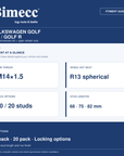 Bimecc Stud Conversion Kit - Volkswagen Golf GTI / Golf R (M14x1.5 R13) — Bimecc branded fitment and specification guide