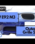 BMW M3 E90 / E92 Outer Grille Set by ZUNSPORT
