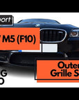 BMW M5 F10 Front Grille Complete Set by ZUNSPORT