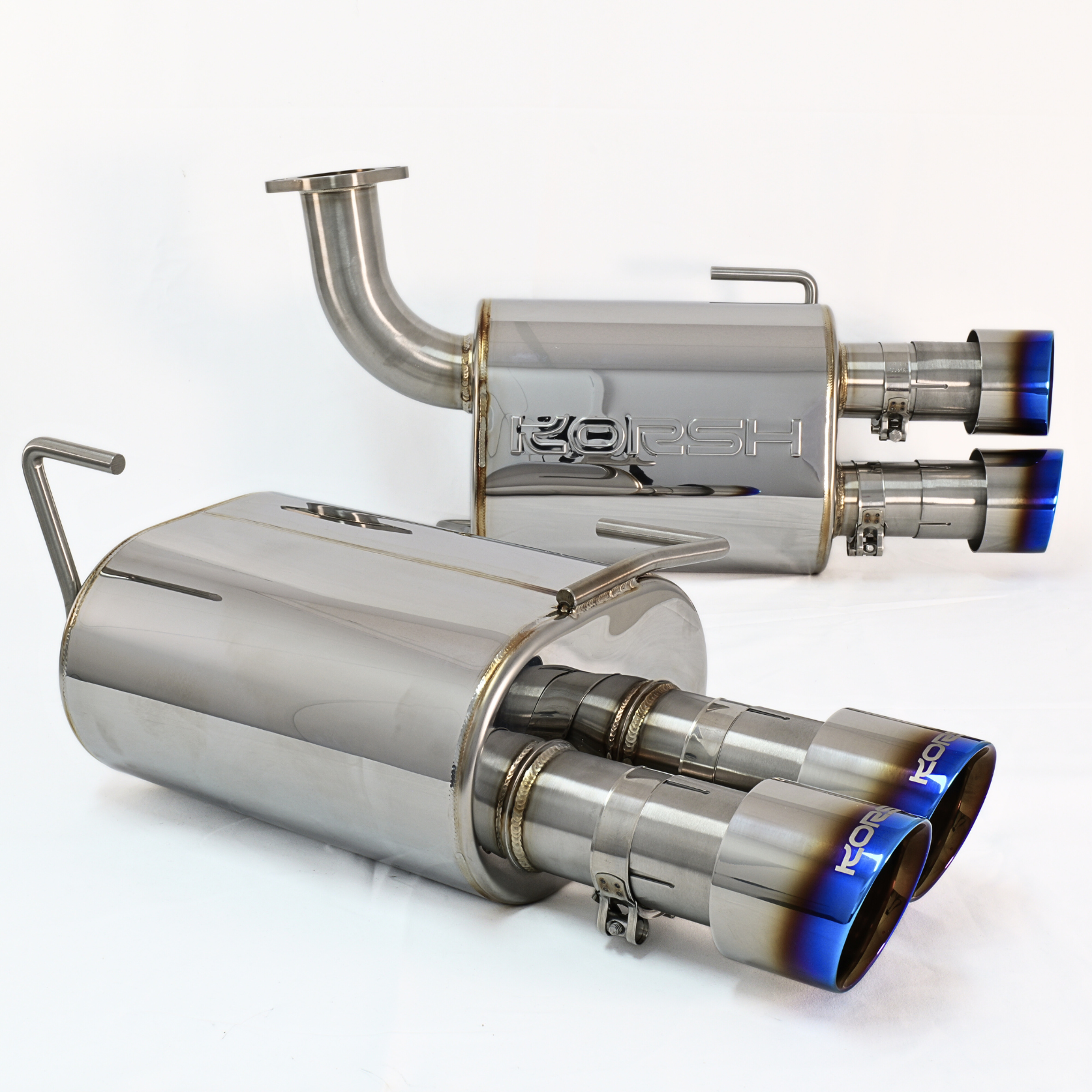 Korsh Subaru WRX 2011-14/STI 2011-2021 Turbo Back Exhaust - Stainless Steel with Titanium Tips