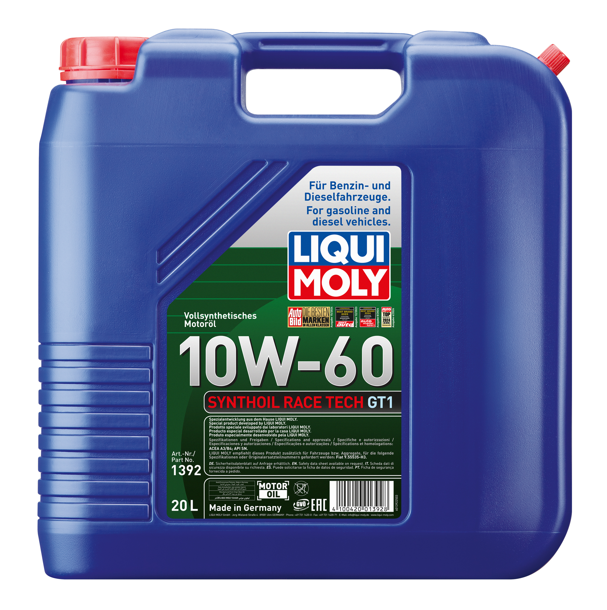 Liqui Moly - Synthoil Race Tech GT1 10W-60