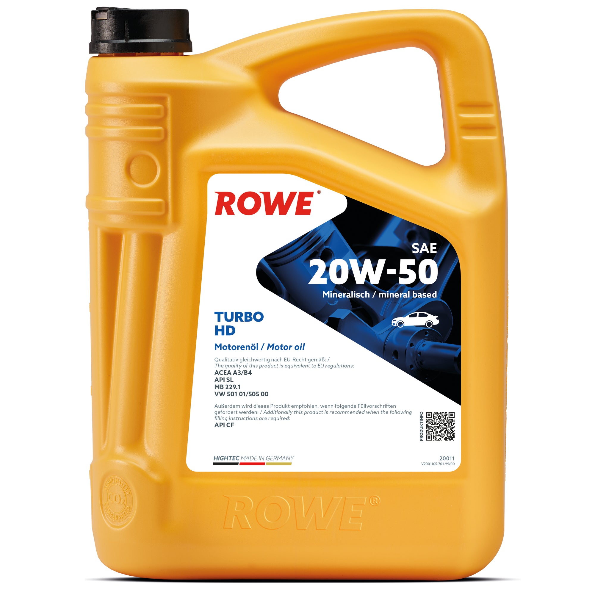 ROWE HIGHTEC TURBO HD SAE 20W-50