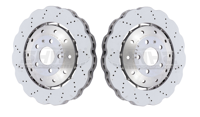 SHW Front Brake Discs (365mm x 34mm) - Audi RS4 / RS5 B8 (Wave)