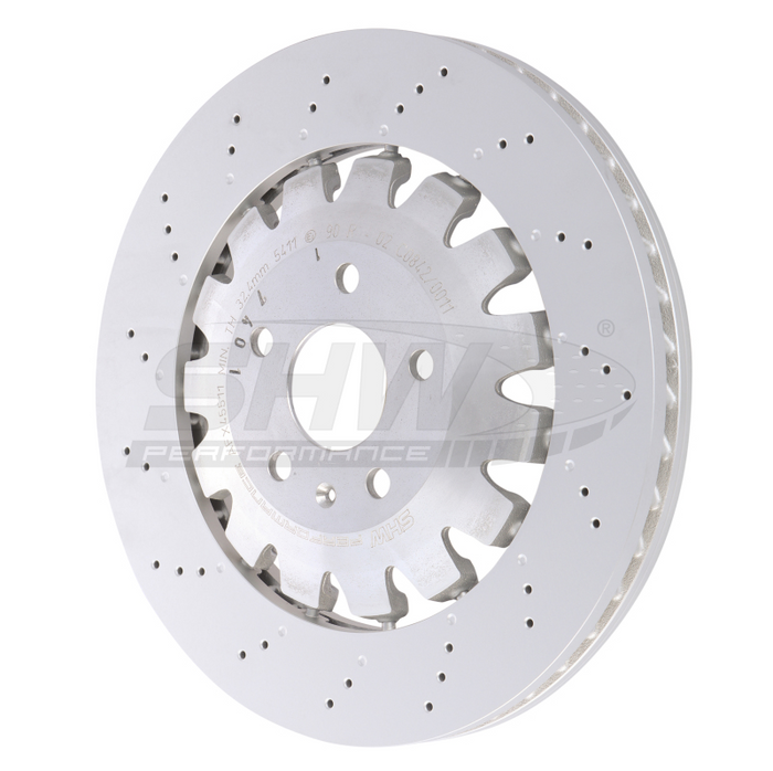 SHW Front Brake Discs (370mm x 34mm) - Audi RS3 8V (Non-Wave)