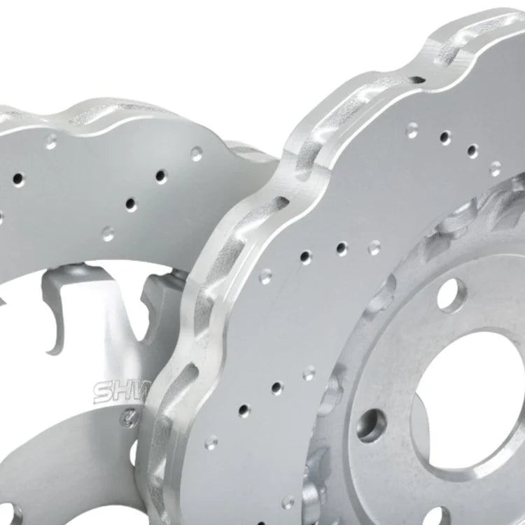 SHW Front Brake Discs (370mm x 34mm) - Audi RS3 8V (Wave)