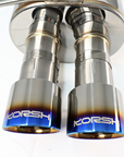 Korsh Subaru WRX 2011-14/STI 2011-2021 (Auto) Turbo Back Exhaust - Stainless Steel with Titanium Tips