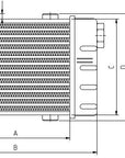 Setrab Slim Line Oil Cooler - 6 Row 250mm