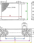 Setrab Pro Line Oil Cooler - 10 Row 283mm