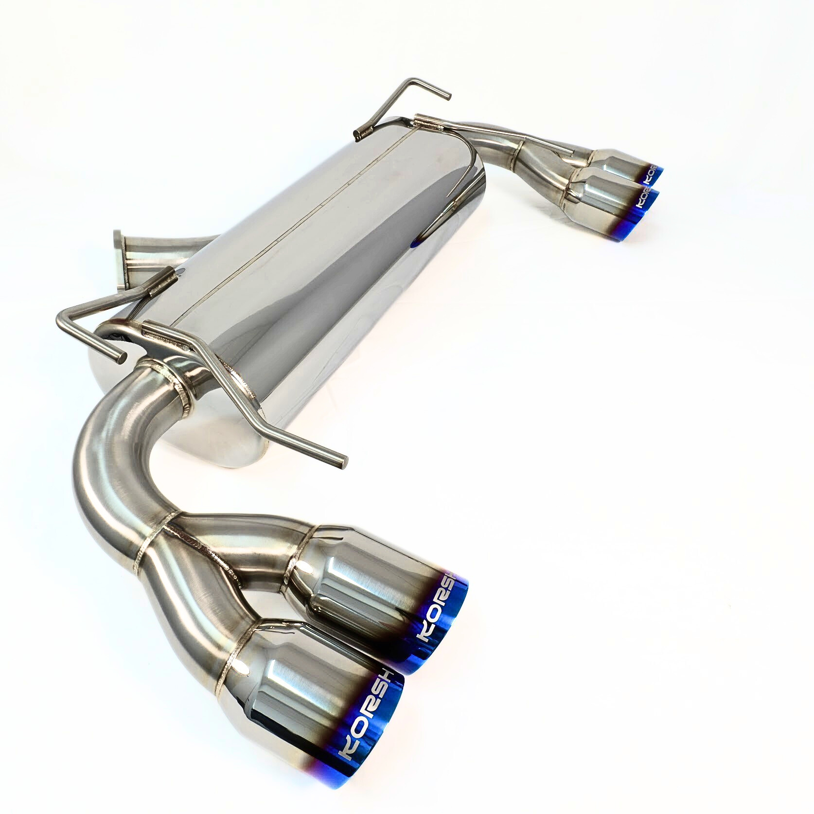 Korsh Subaru WRX STI 2008-2014 Hatch (Auto) Turbo Back Exhaust - Stainless Steel with Titanium Tips