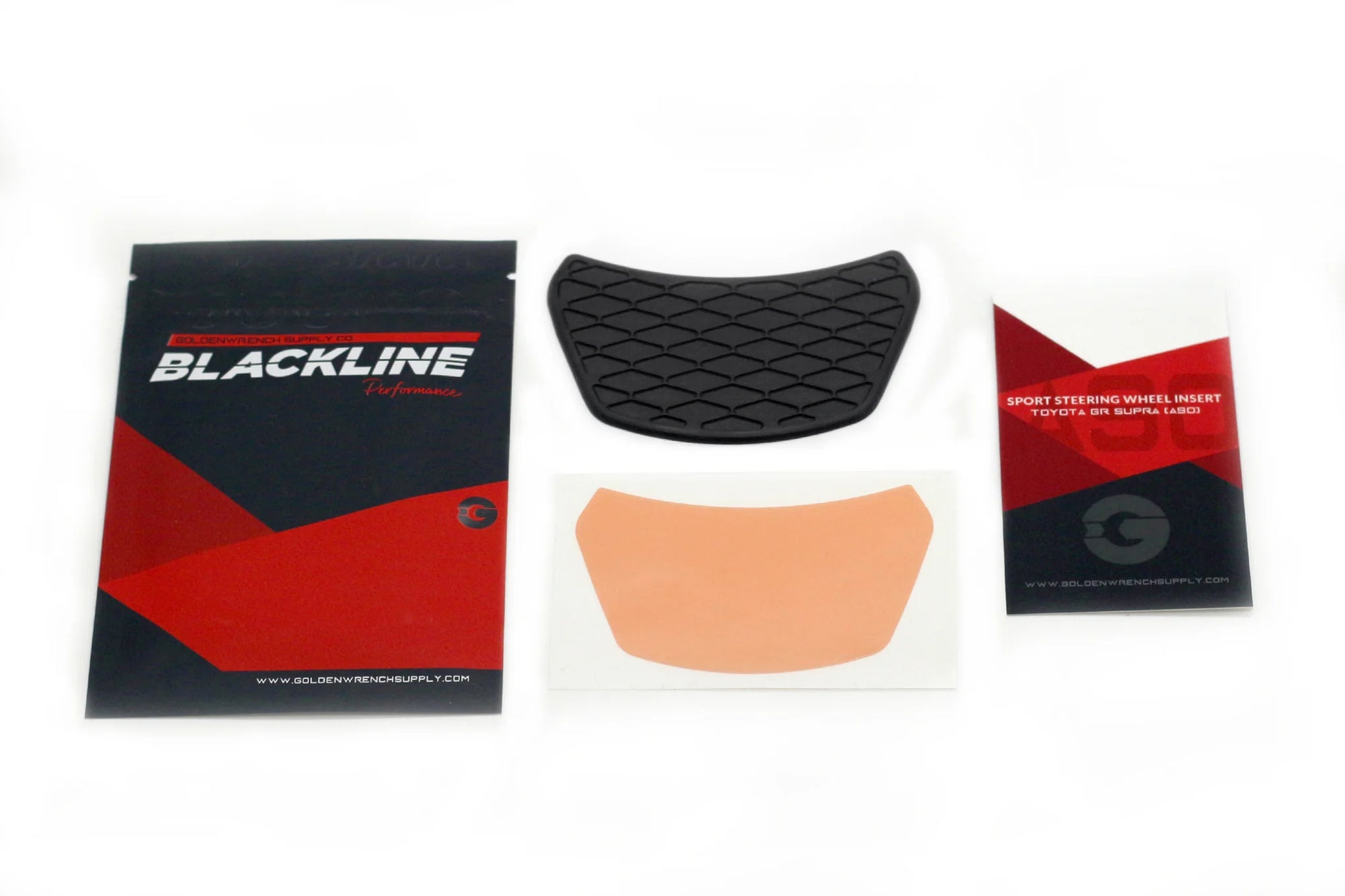 Toyota GR Supra (A90) BLACKLINE Performance Sport Steering Wheel Insert BY GOLDENWRENCH