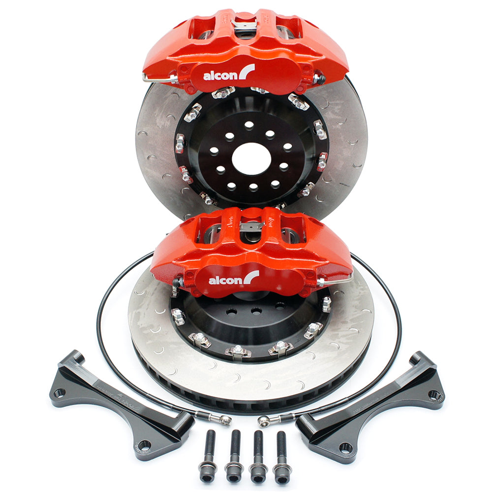 Alcon Rear Bolt-On Big Brake Kit (Red) - CAR69 w/DBA 380x28mm - Nissan Skyline R34 Inc. GT-T/GT-R