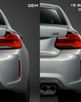BMW 2 Series 2018-2020 (F22/F87 LCI) Taillight Overlay Kit by GOLDENWRENCH