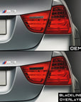 BMW 3 Series M3 2009-2011 (E90/E91 LCI) Taillight Overlay Kit by GOLDENWRENCH