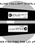 BMW 3 Series M3 2011-2015 (F30/F80 Pre-LCI) Taillight Overlay Kit by GOLDENWRENCH