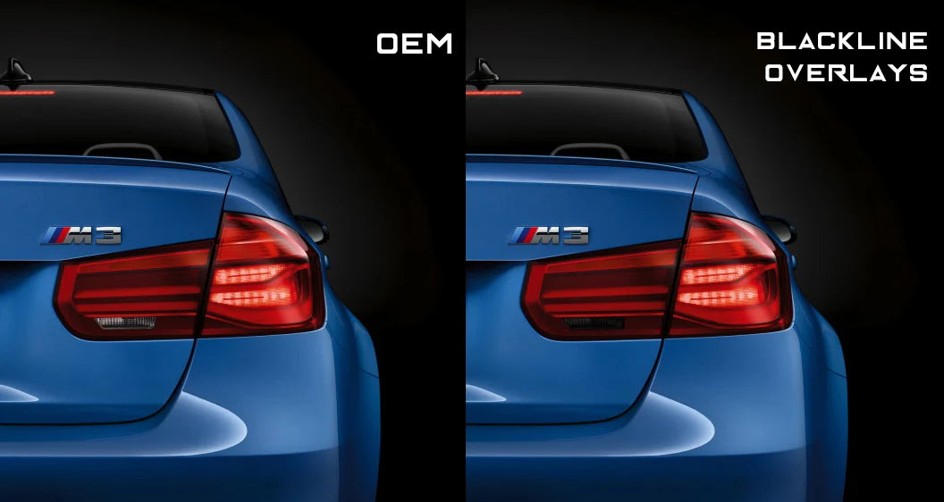 BMW 3 Series M3 2016-2018 (F30/F80 LCI) Taillight Overlay Kit by GOLDENWRENCH