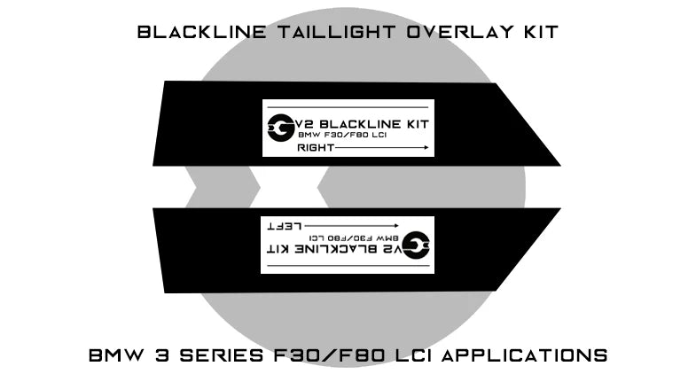 BMW 3 Series M3 2016-2018 (F30/F80 LCI) Taillight Overlay Kit by GOLDENWRENCH