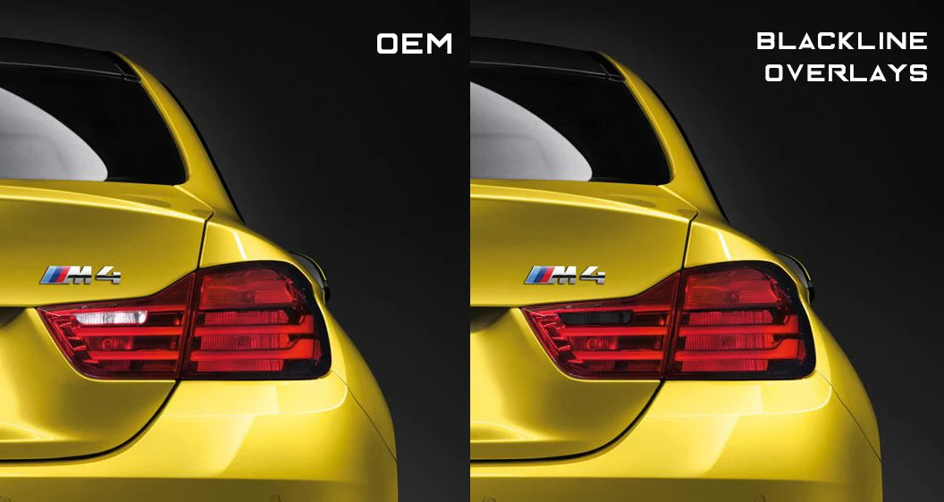 BMW 4 Series M4 2013-2016 (F32/F82 Pre-LCI) Taillight Overlay Kit by GOLDENWRENCH