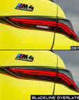BMW 4 Series M4 Competition 2021+ (G22/G82 Pre LCI) Taillight Overlay Kit by GOLDENWRENCH