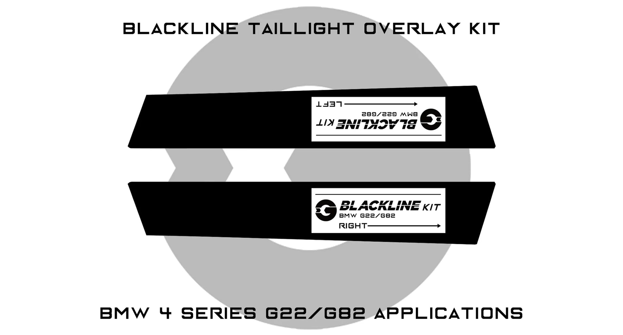 BMW 4 Series M4 Competition 2021+ (G22/G82 Pre LCI) Taillight Overlay Kit by GOLDENWRENCH