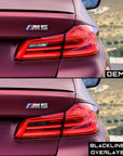 BMW 5 Series 2017-2020 (G30/F90 Pre-LCI) Taillight Overlay Kit by GOLDENWRENCH