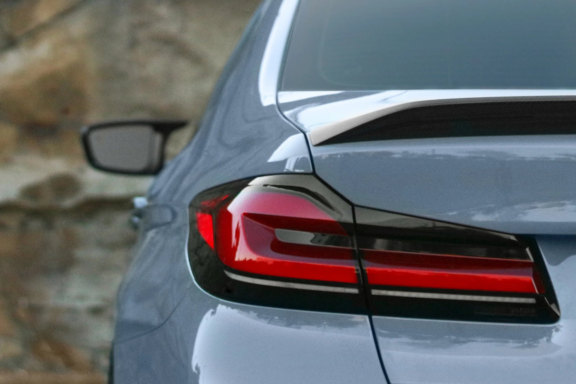 BMW 5 Series 2021+ (G30/F90 LCI) Taillight Overlay Kit by GOLDENWRENCH