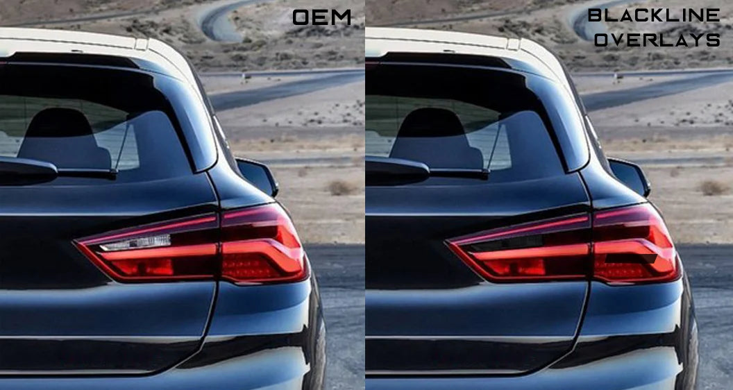 BMW X2 Series 2019+ (F39) Taillight Overlay Kit by GOLDENWRENCH