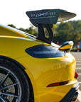 PORSCHE 718 GT4RS / CLUBSPORT - DRY CARBON FIBER CLUBSPORT REAR WING by SILVER ROCKET