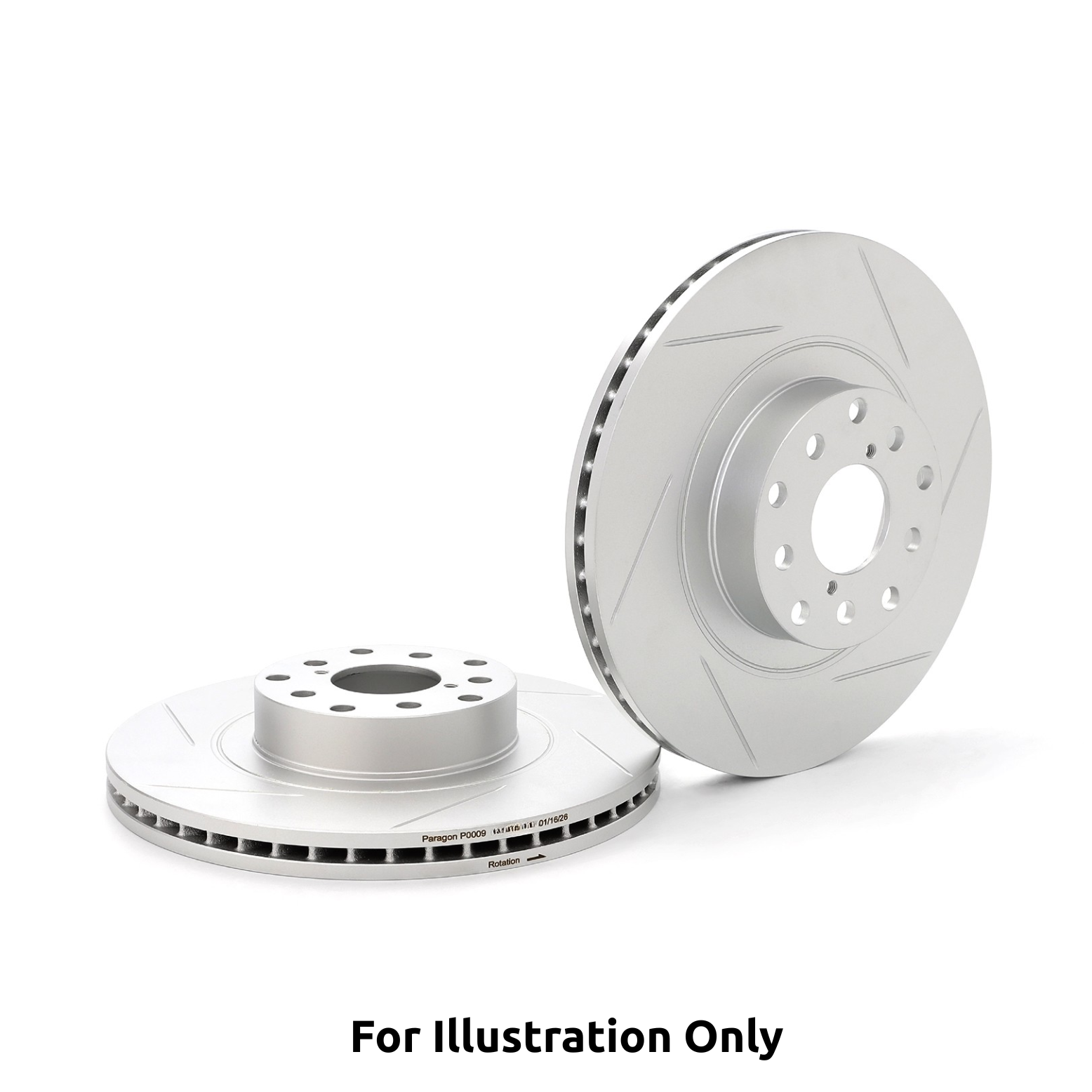 Paragon 1 Piece Rear Brake Rotors - Mitsubishi Evo X (Brembo)