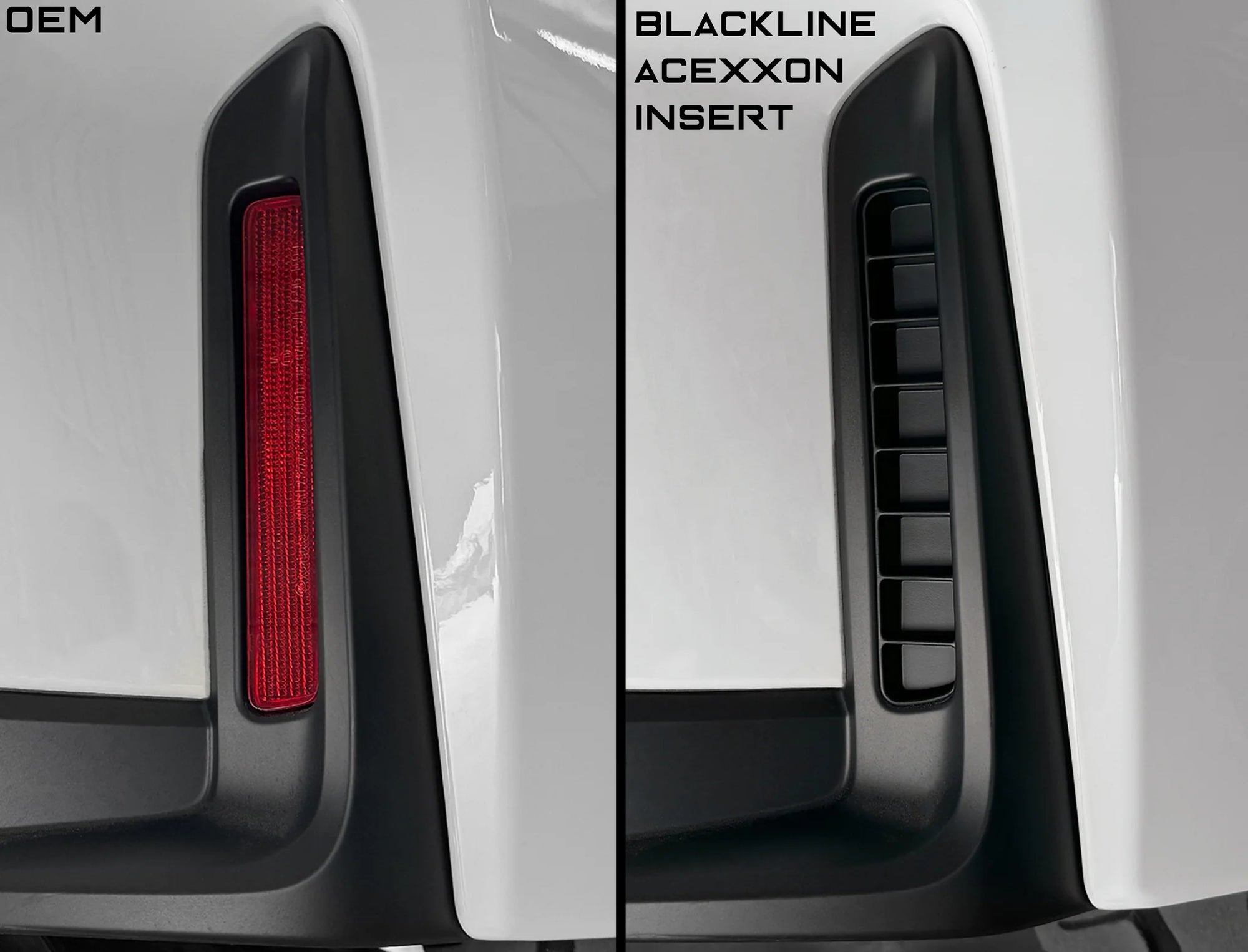 Toyota GR Corolla (E210) BLACKLINE Performance Acexxon Rear Reflector Insert Set BY GOLDENWRENCH