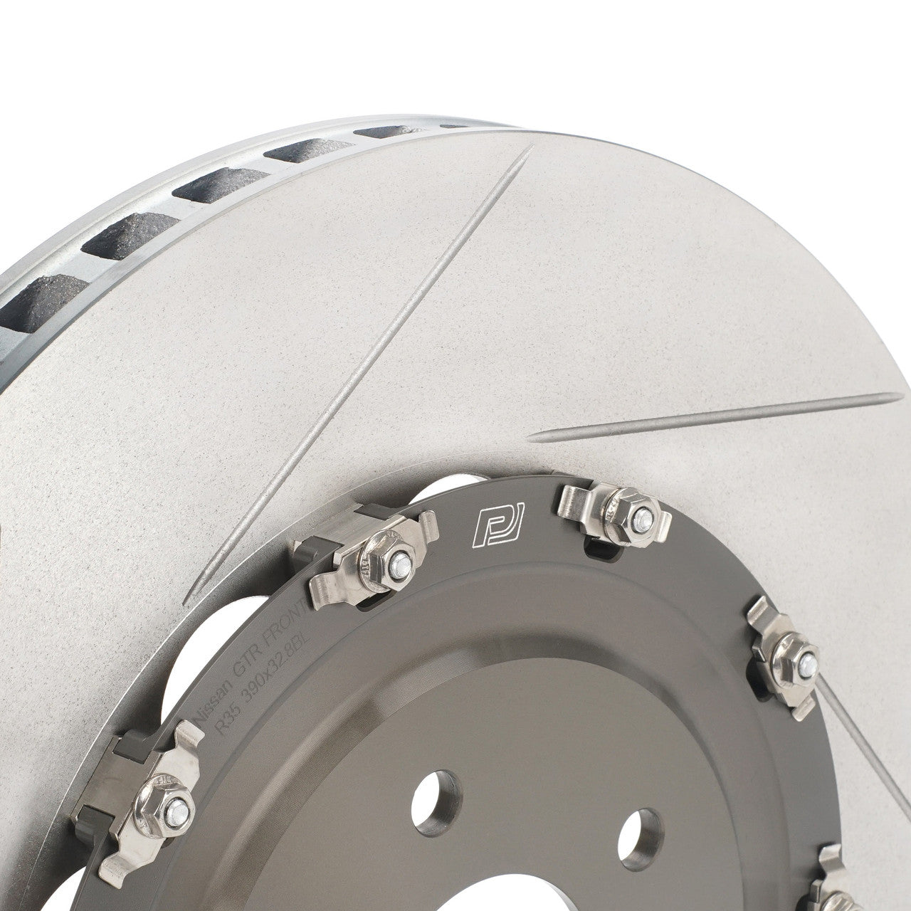 Paragon 2-piece Front Rotors (Pair) - 390mm x 32.8mm - Nissan GT-R R35 (DBA / EBA) - Stock Size
