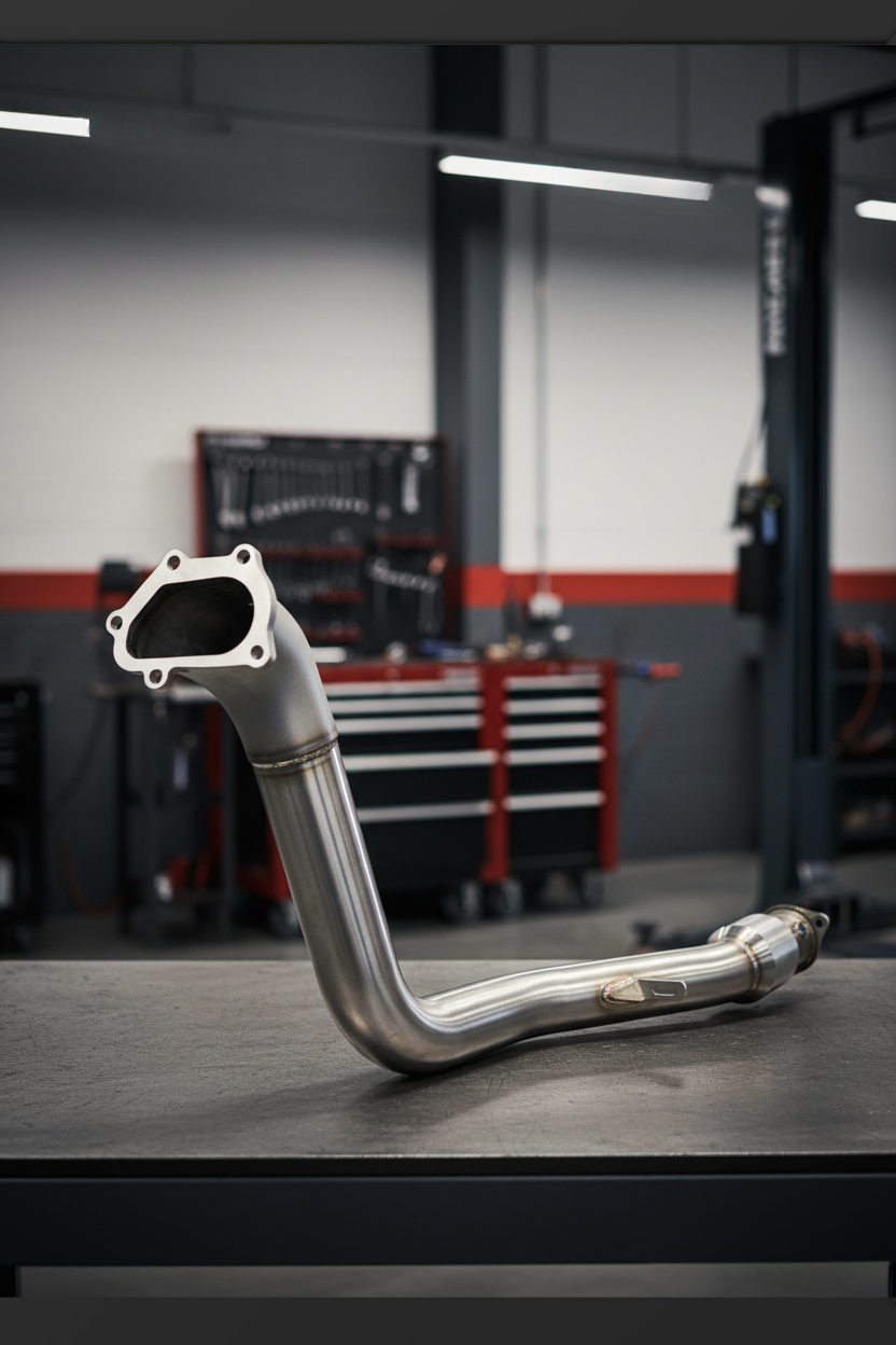 Korsh Catted Downpipe - Subaru 08-14 WRX, 08-21 STI, Forester XT 08-13, Liberty 07-09 (Automatic)
