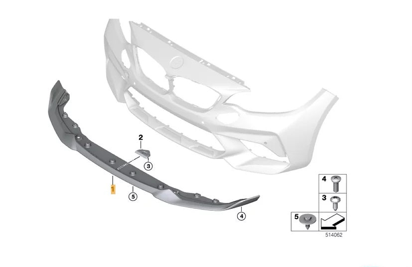 BMW Motorsport - M2 CS Racing Front Splitter Lip