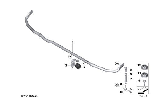 BMW Motorsport - M2 CS Racing Rear Sway Bar Kit