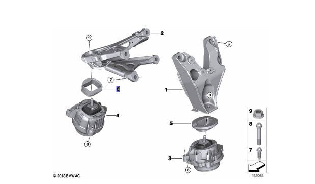 BMW Motorsport - M2 CS Racing / M4 GT4 Engine Support Rings