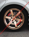 Paragon 2-piece Rear Rotors (Pair) - 350mm x 11mm - Honda Civic Type R FK8 / FL5 - Larger Rotor