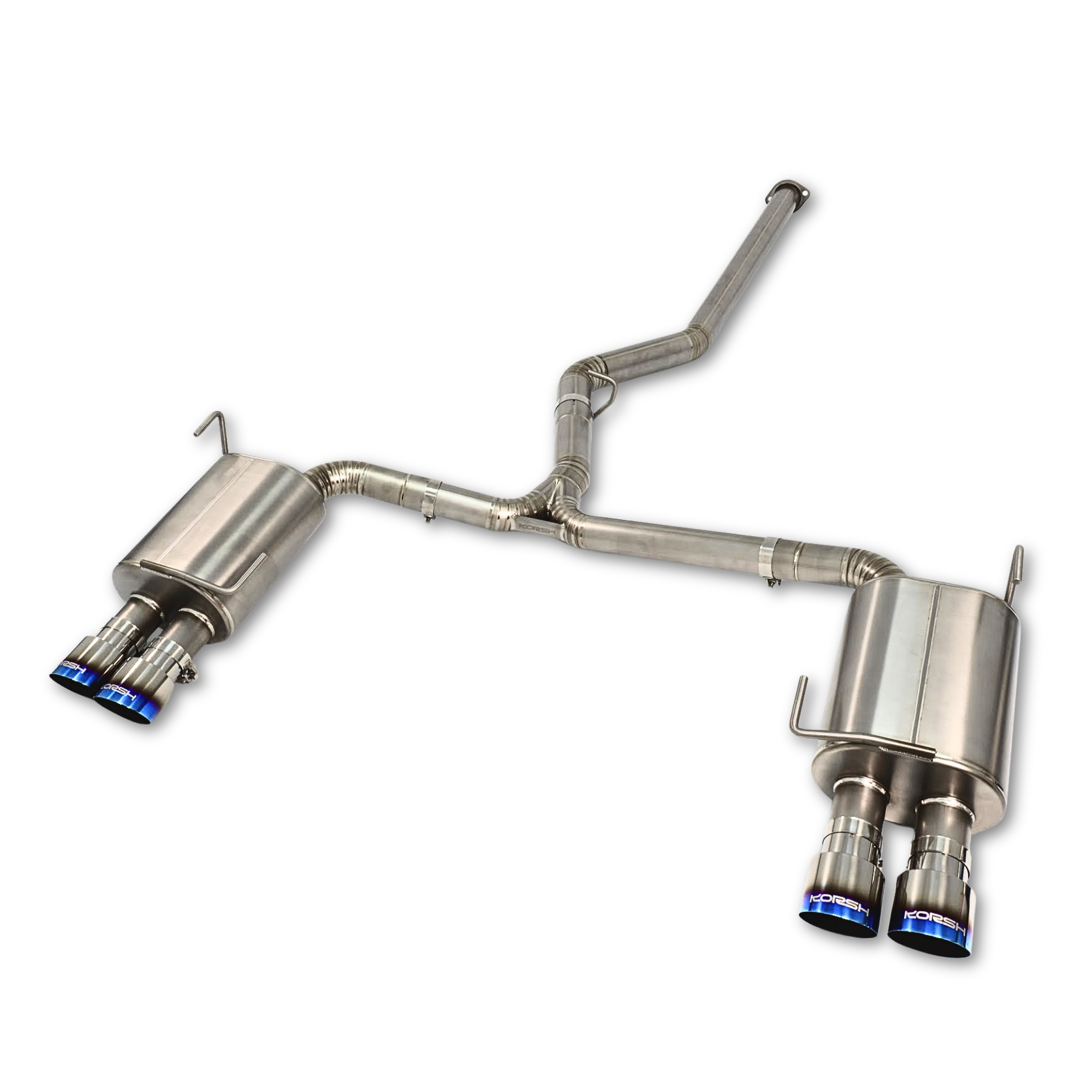 Korsh Subaru WRX 2011-14/STI 2011-2021 Turbo Back Exhaust - Full Titanium with Titanium Tips