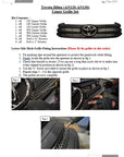 Toyota Hilux (AN120/AN130)  - Front Upper Grille by ZUNSPORT