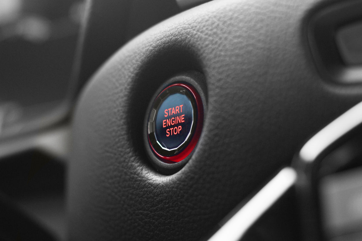 Toyota GR Supra A90 GoldenWrench engine start button