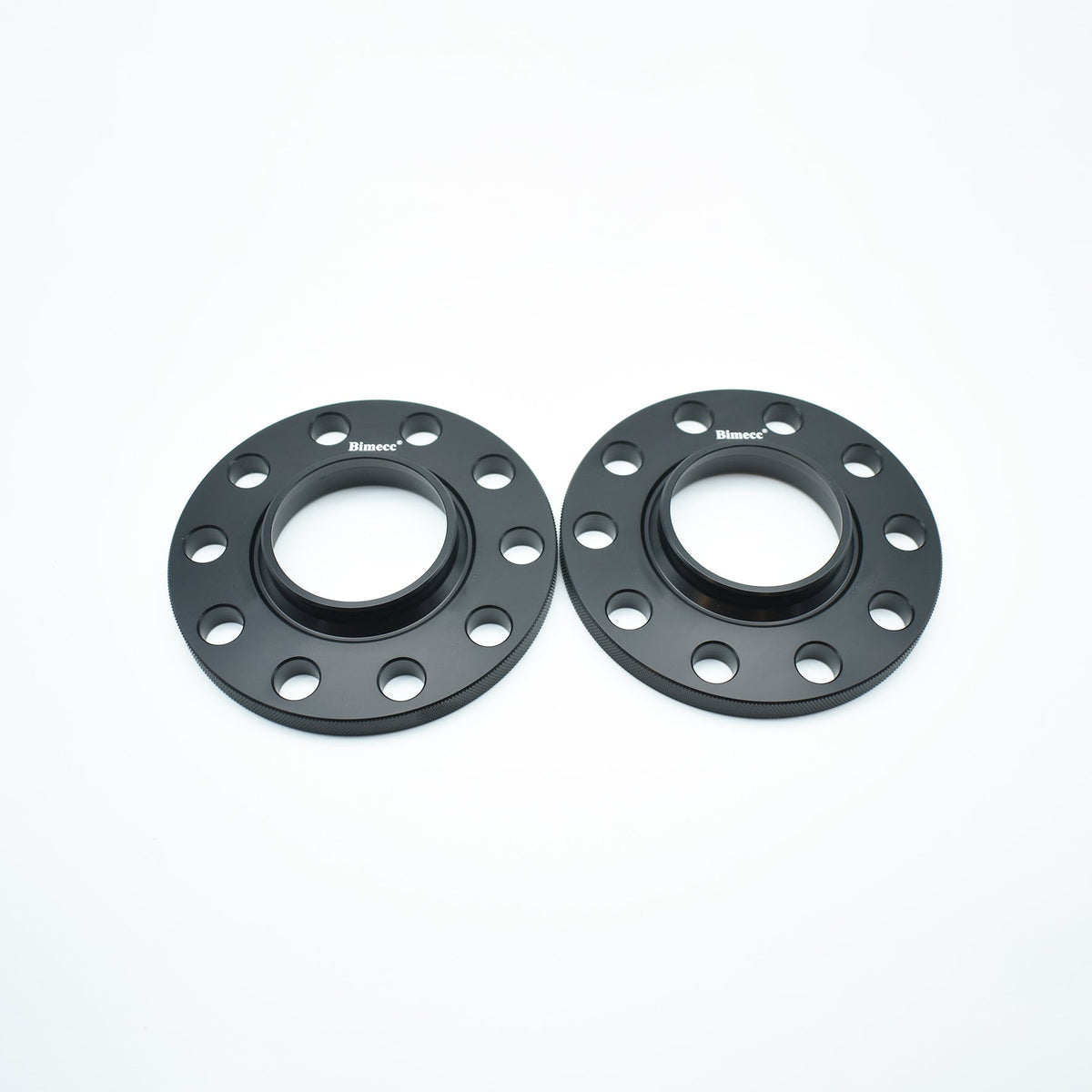 Bimecc 5x112 / 57.1 mm wheel spacer pair, representative thickness