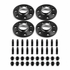 Bimecc wheel spacer and stud conversion combo kit, representative complete setup