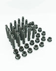 Bimecc M14x1.5 stud and open nut conversion kit, representative complete set