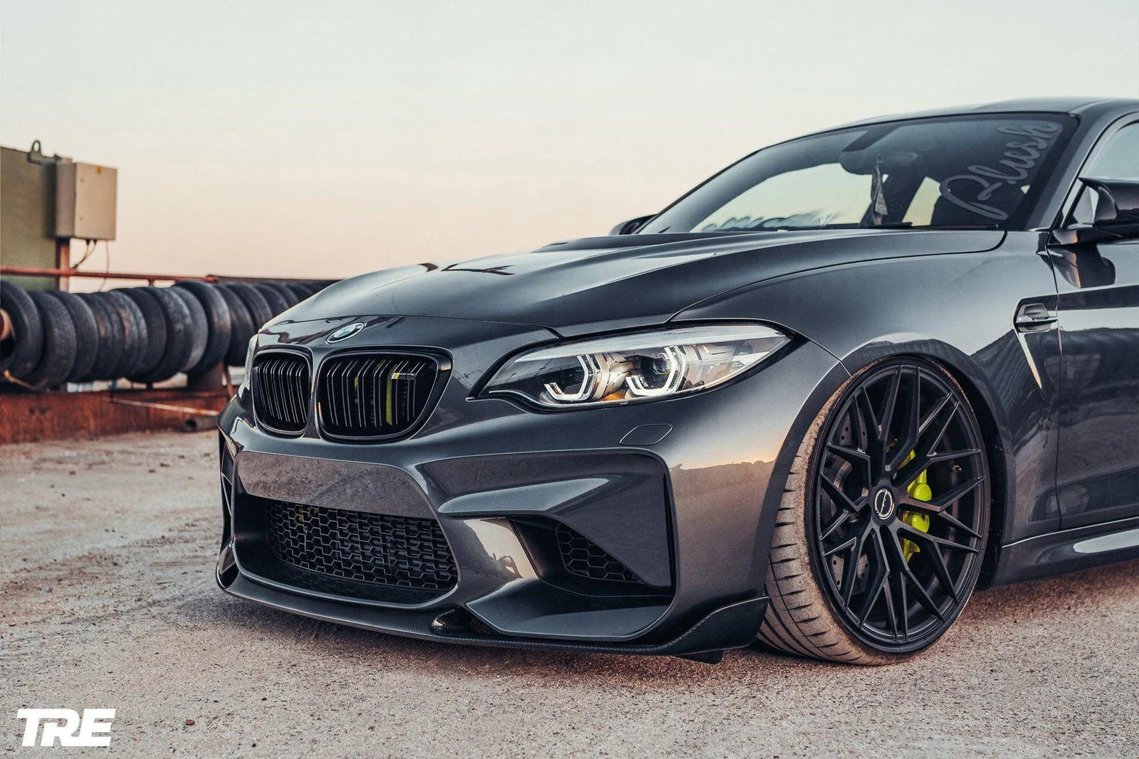 BMW M2 OG F87 Pre-Preg Carbon Fibre Front Splitter by TRE (2015-2018)