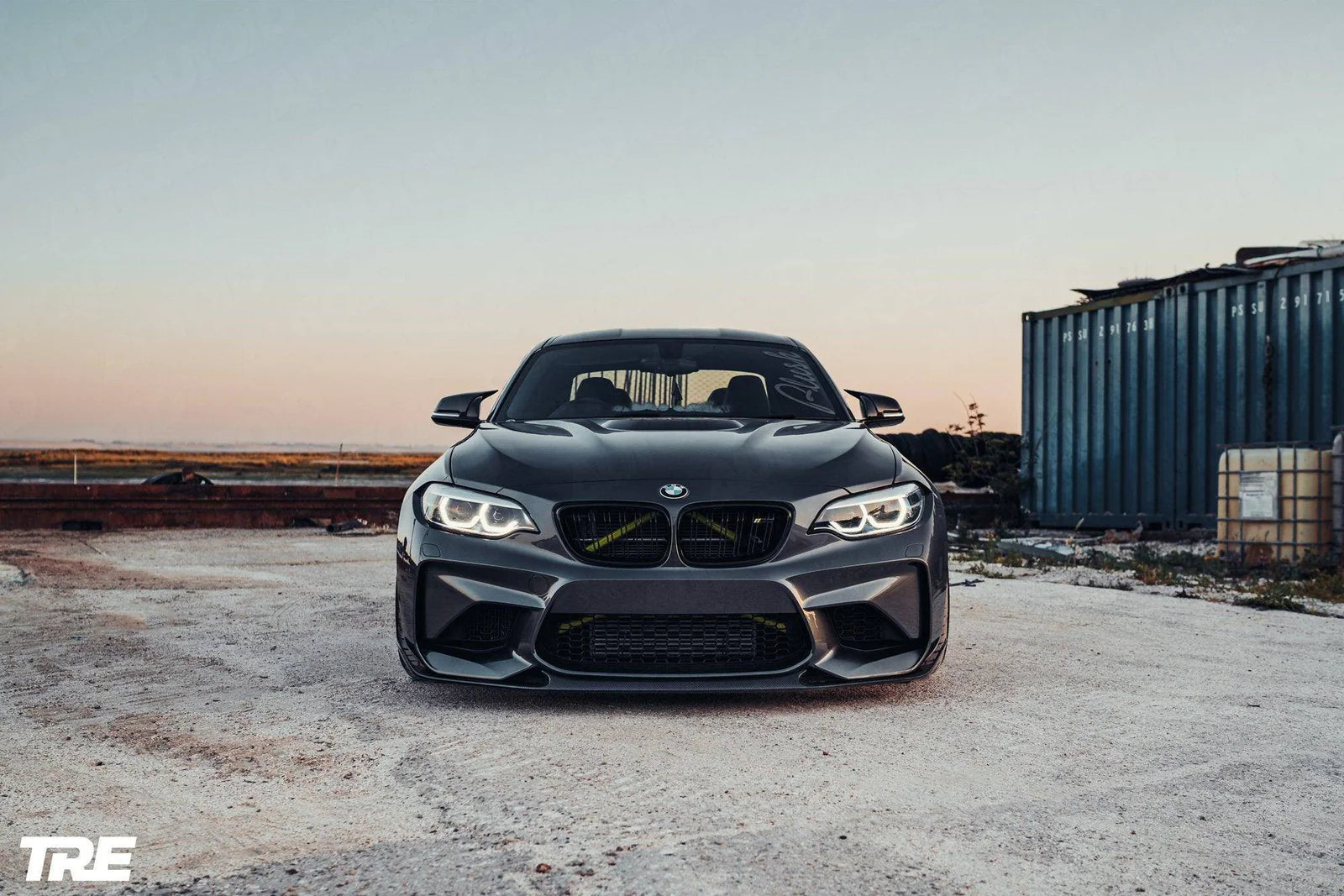 BMW M2 OG F87 Pre-Preg Carbon Fibre Front Splitter by TRE (2015-2018)