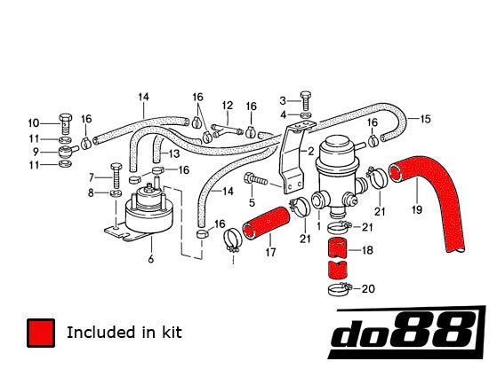 do88 Turbo Air Injection Hoses - Porsche 930